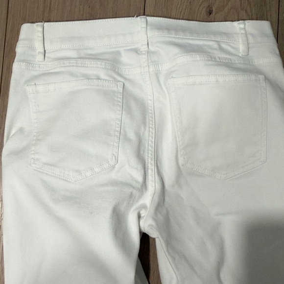 J. McLaughlin White Straight Jeans size 4 - Picture 8 of 9